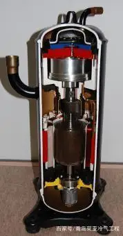 中央空调低压腔涡旋式压缩机相比于高压腔涡旋式压缩机的技术优势