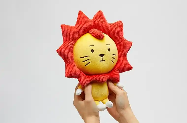 王源同款小莱阳公仔挂件钥匙扣包包毛绒狮子roy6莱阳挂饰狮子10cm挂件