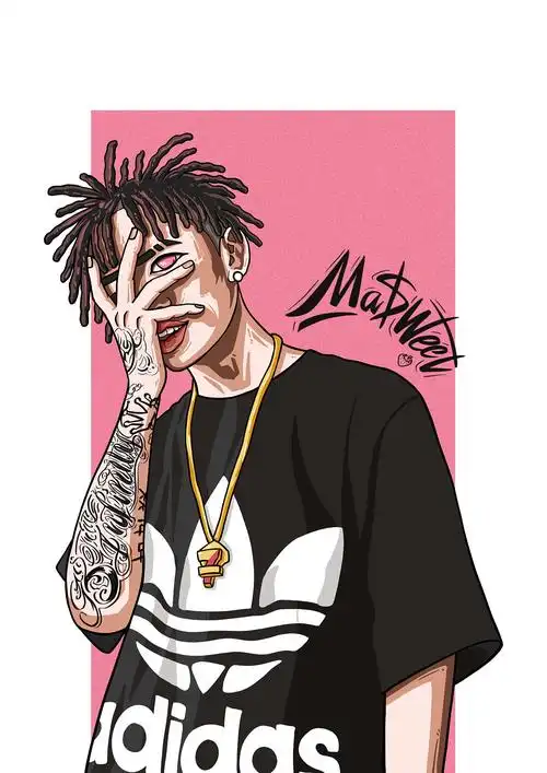 马思唯插画#hiphop#rapper