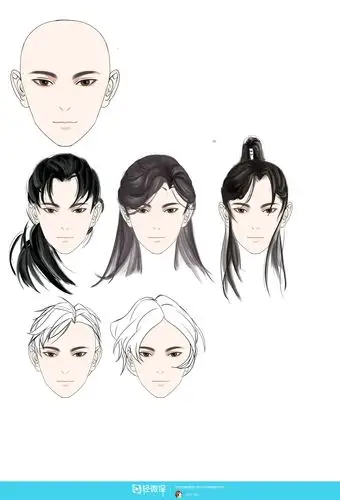 古风男性的发型设计