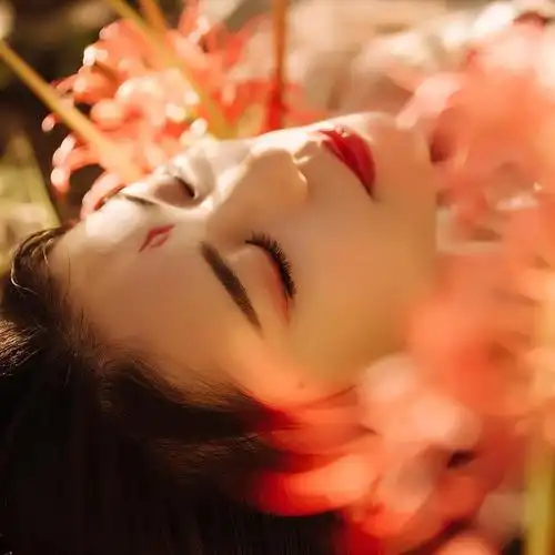 中国风彼岸花开唯美古风女子头像