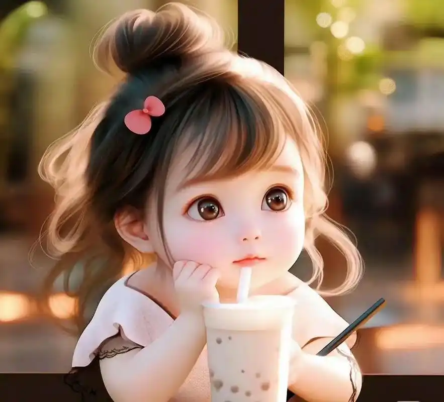 奶茶妹妹可爱头像.#萌娃头像 #萌到爆炸了99 #无水印 # - 抖音