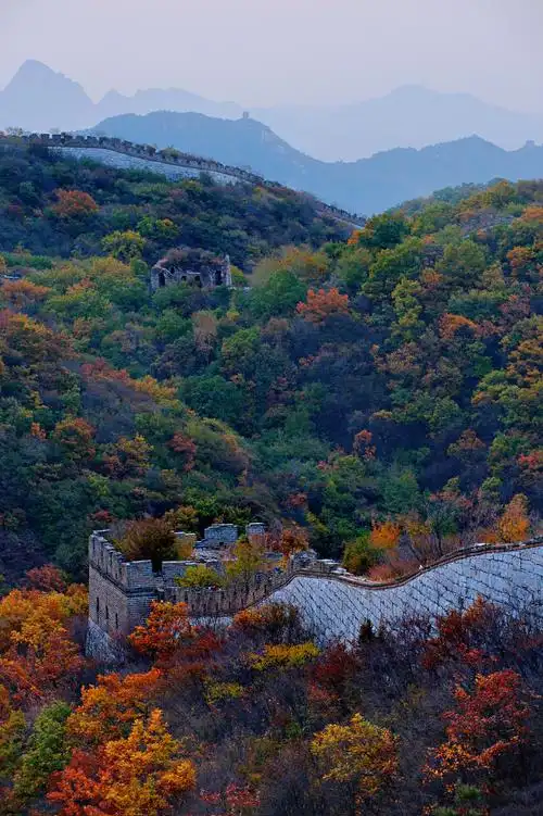 秋染箭扣长城--镇北楼