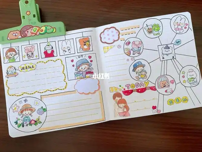 手帐排版阿卓幼稚园春游啦