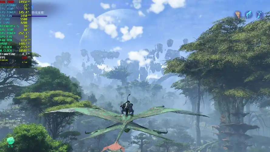 原创阿凡达潘多拉边境画面太逼真影驰rtx4070tis试玩