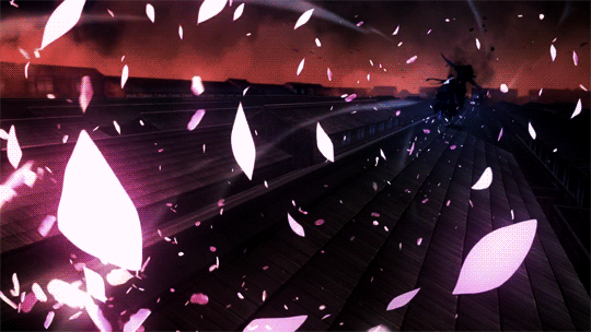 活击/刀剑乱舞樱花打斗动漫gif动图_动态图_表情包下载_soogif