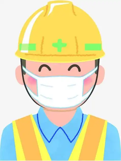 戴口罩人员简笔画