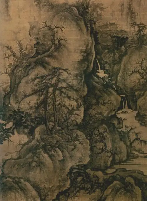 郭熙 早春图轴 北宋-名画再现-图片