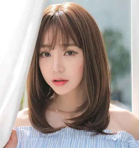 中长梨花头发型甜美又萝莉_梨花头_女生发型大全