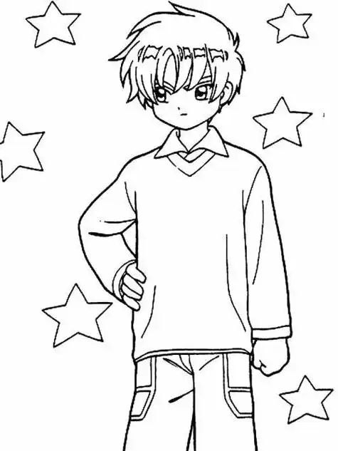 男生简笔画全身画 男生简笔画全身画可爱全身人物帅气少年简笔画步骤