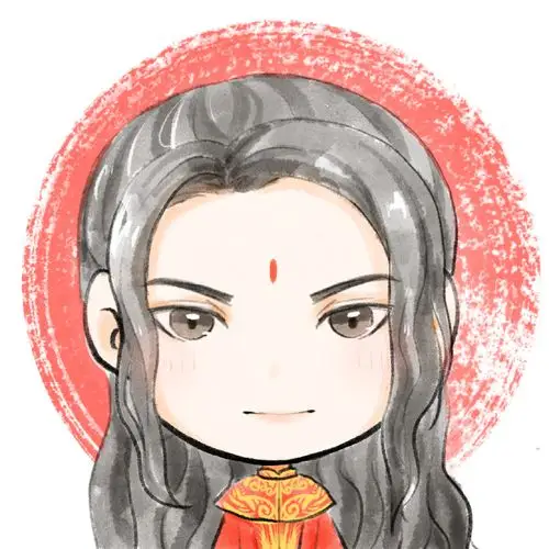 烈火如歌头像图片 迪丽热巴卡通头像图片