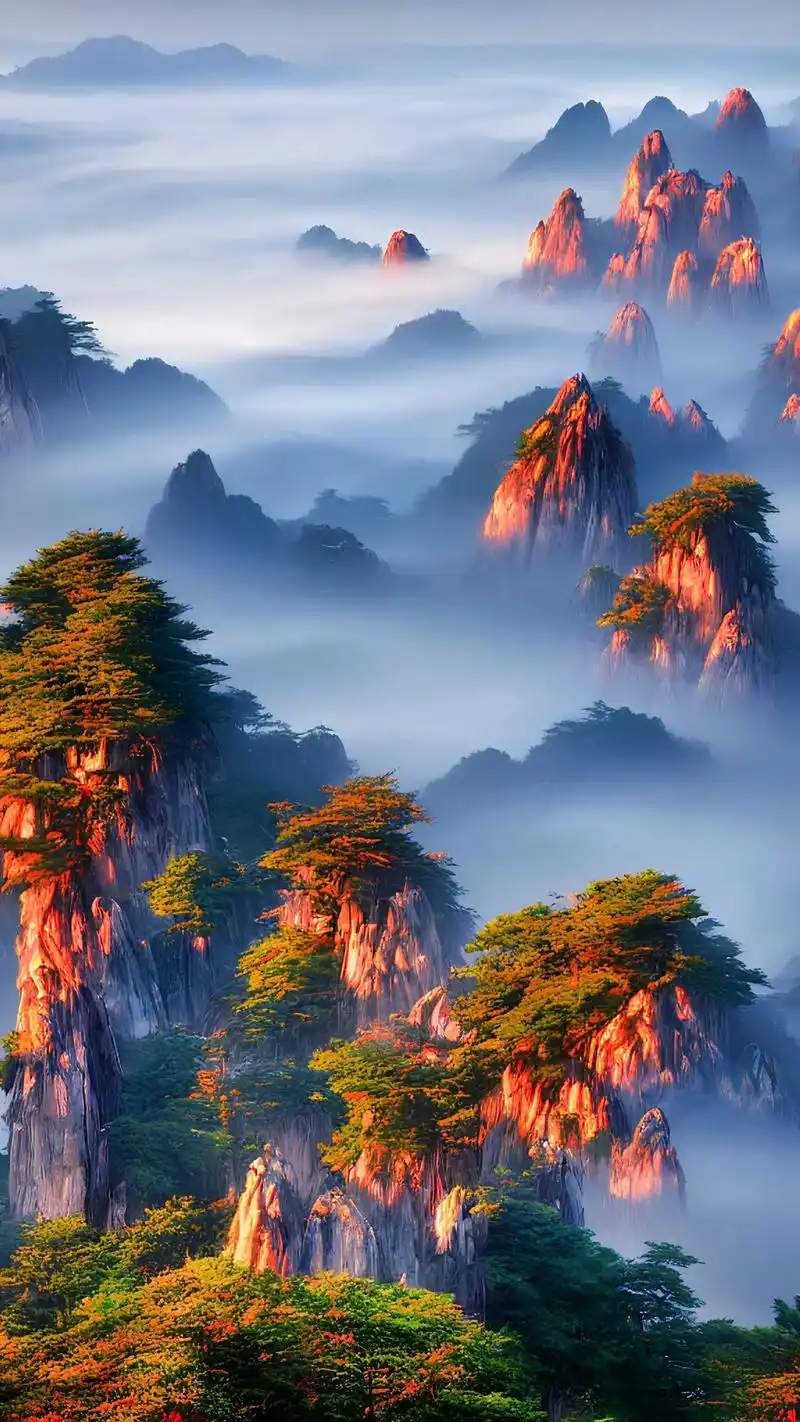 苍翠的群山,重重叠叠,雄伟壮丽#图文伙伴计划 #抖音图文来了 - 抖音