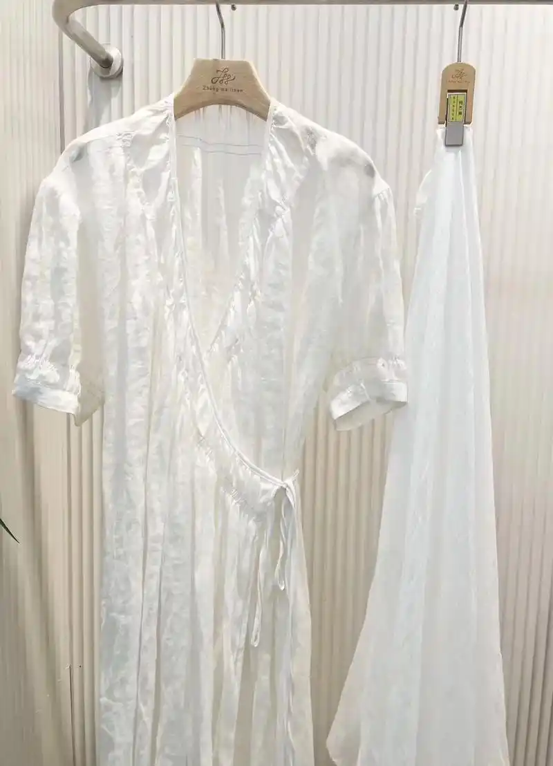 94 100支精细苎麻面料700496  苎麻特 - 抖音