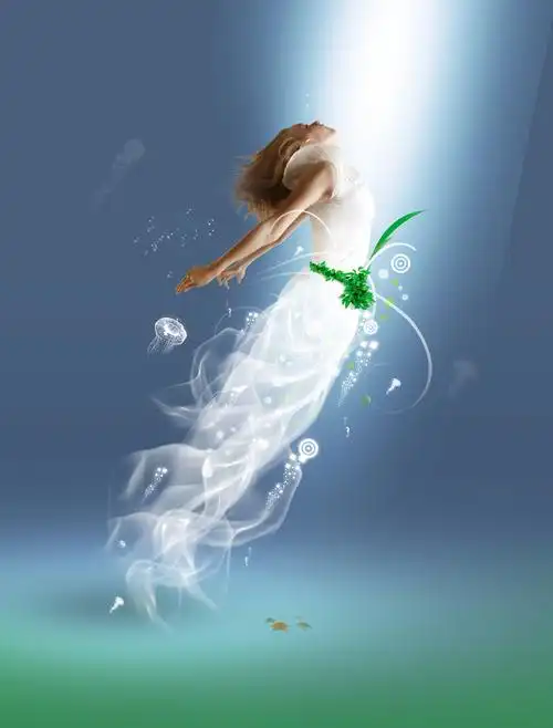 深海梦幻唯美创意海报