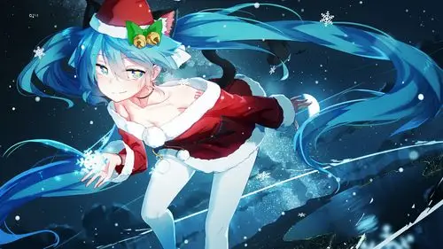 唯美圣诞主题动漫美女桌面壁纸,动漫越来越被大家接受与喜爱,而二次元