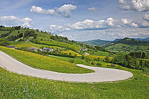 俯拍,高架桥,陶尔米纳,西西里,意大利美丽的甘肃敦煌自然风光弯路