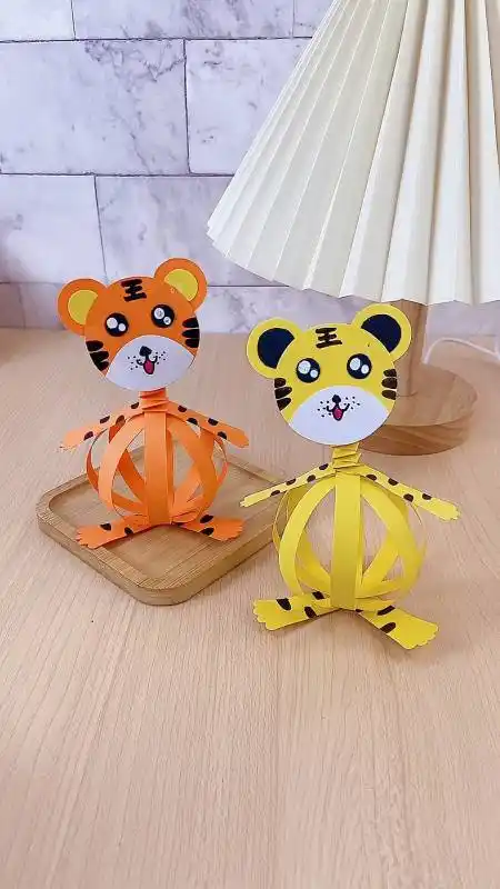 亲子手工萌萌哒小老虎来啦