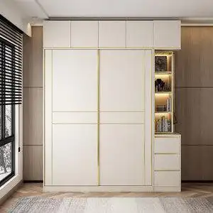 简约现代整体推拉门衣柜图片