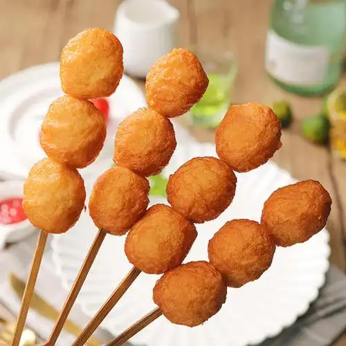 亚洲渔港鱼鲁鲁320g8串鱼丸