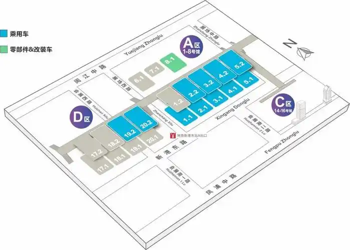 第二十届广州国际车展展位图来啦