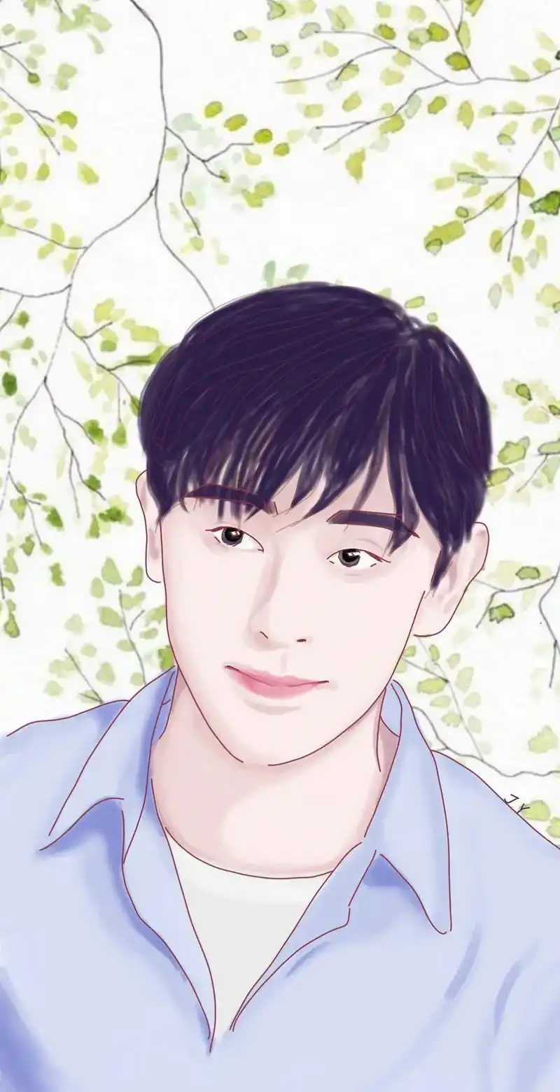 绘画 #邓伦 #画画使我快乐 哈哈,可以作为你的手机屏保～ - 抖音