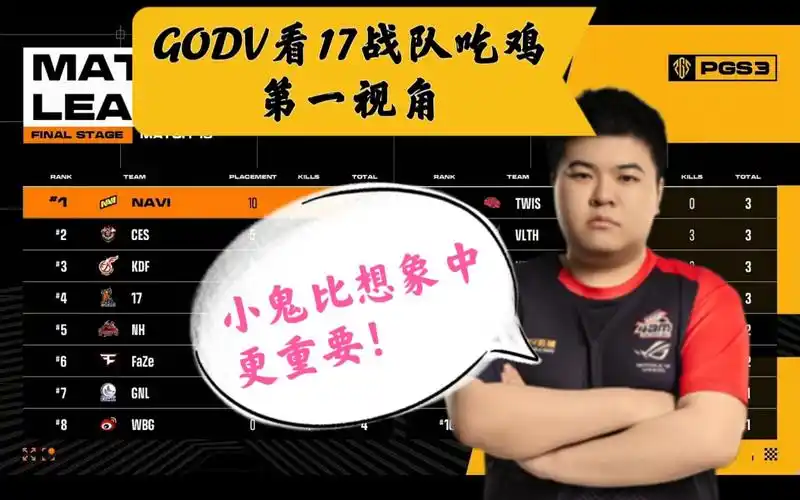 【godv】ob17战队吃鸡第一视角——小鬼比想象中重要