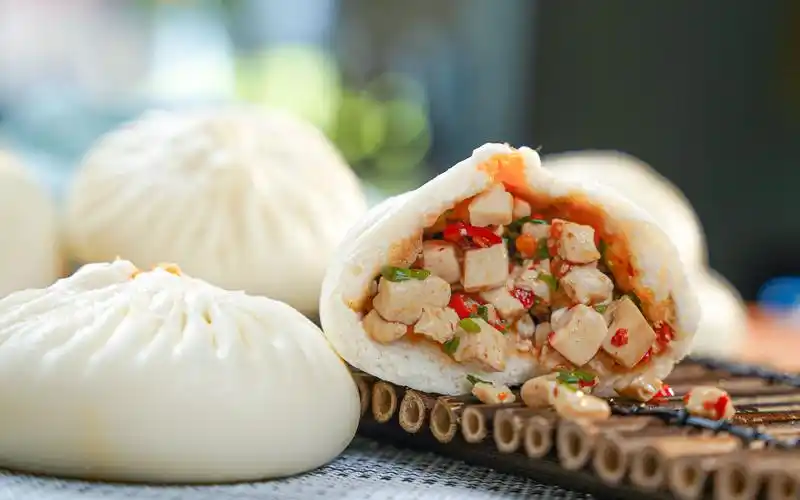 可以吸着吃的包子——豆腐包