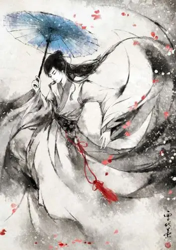 【美图】古风水墨人物1_看图_风组吧_百度贴吧