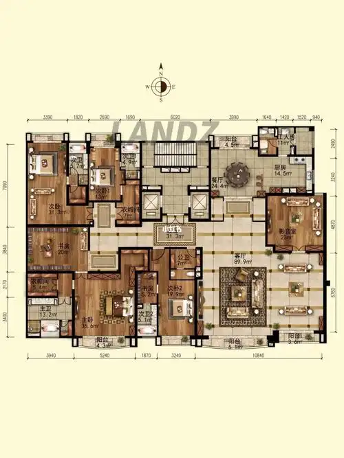 工作日常  #工作使我快乐  #豪宅大平层  #大平层设计  #豪宅  #户型
