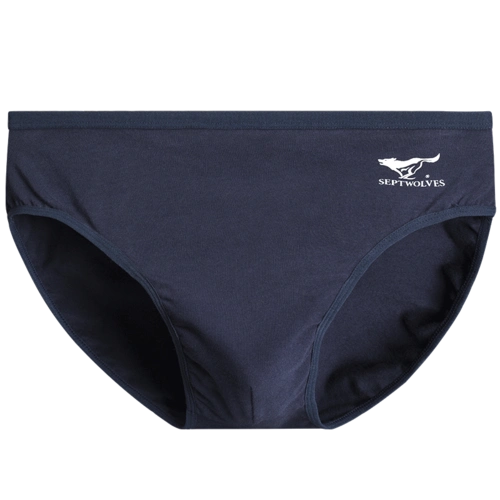 七匹狼三角裤男士内裤纯棉中腰宽松透气全棉性感肥佬加大码三角裤