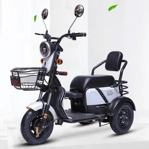 速达 三轮小电动车代步女士亲子小型成人家用可爱接送孩子电瓶车