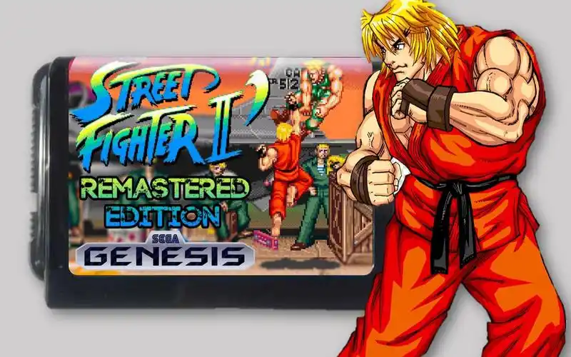 [知路baba]远古游戏大赏:30周年纪念md《街霸2》重制版试玩,最低难度