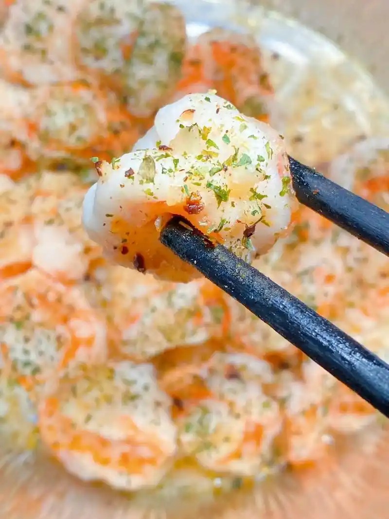 好吃到爆炸的低卡减脂美食蒜蓉虾仁