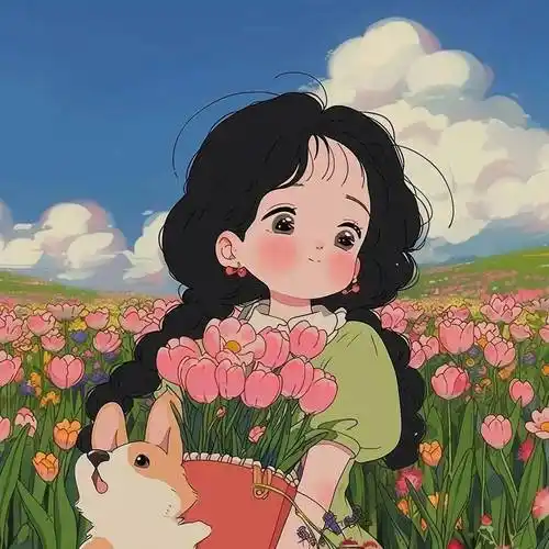 待到山花烂漫时,她在丛中笑女生头像 676767