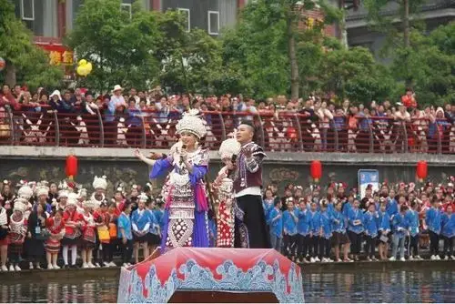 苗族姊妹节 ▏"万人唱响翁你河" 原生态苗歌对唱