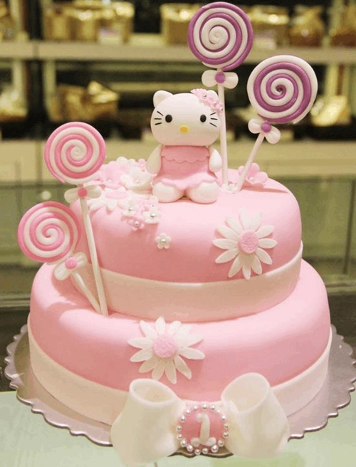翻糖蛋糕hellokitty怎么做