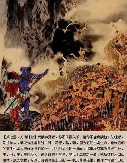 江逸子地狱变相图科普十八层地狱详细图解