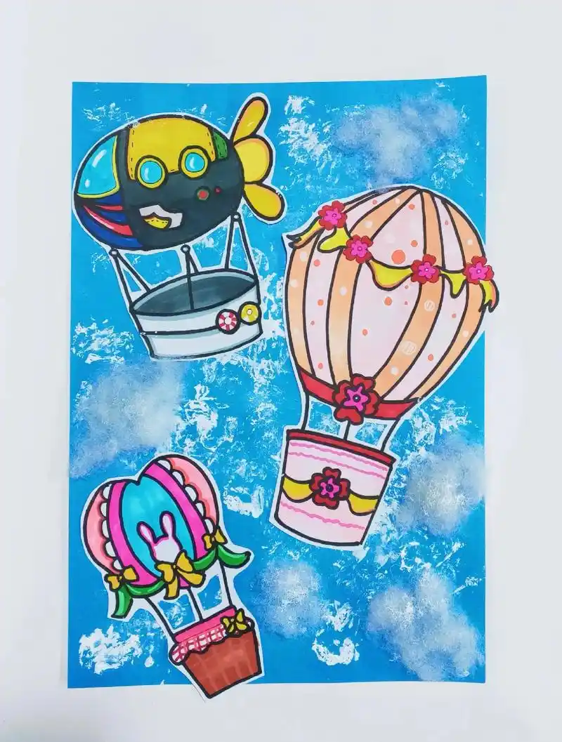 热气球.#一学就会的简笔画 #想画就画 #简笔画教程 #原来 - 抖音