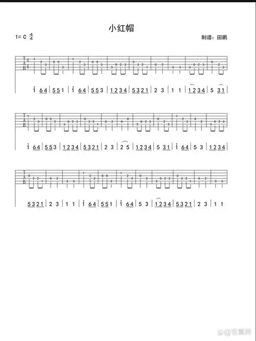 这首儿歌小红帽旋律朗朗上口,练习起来比较容易,对于小孩子来说还有有