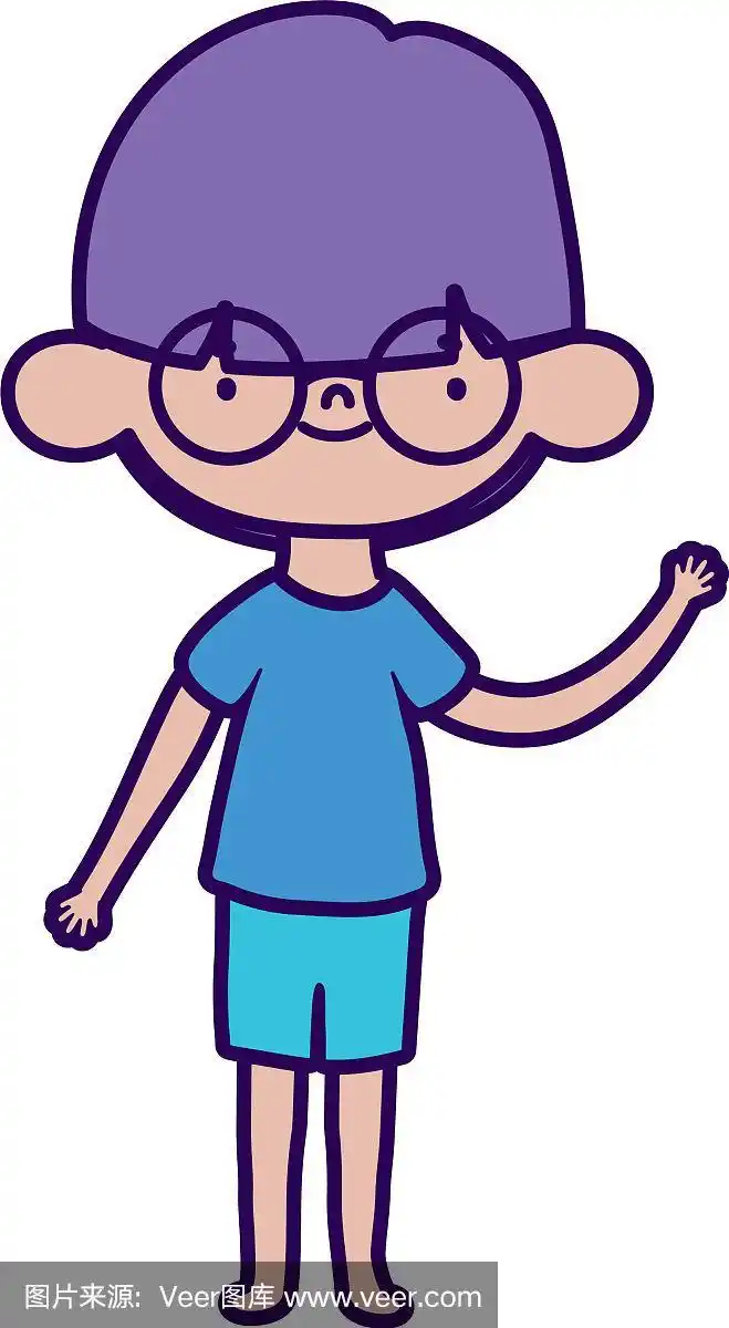 可爱的小男孩卡通人物设计
