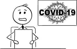 covid-19 流行病的矢量 i>卡 /i> i>通 /i> i>简 /i> i>笔 /i> i>画