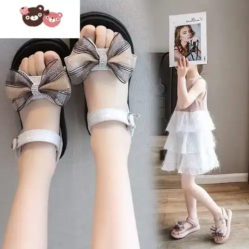 光5到12岁11女孩10夏天9小孩穿8女童7公主鞋6软底时尚运动4儿童凉鞋