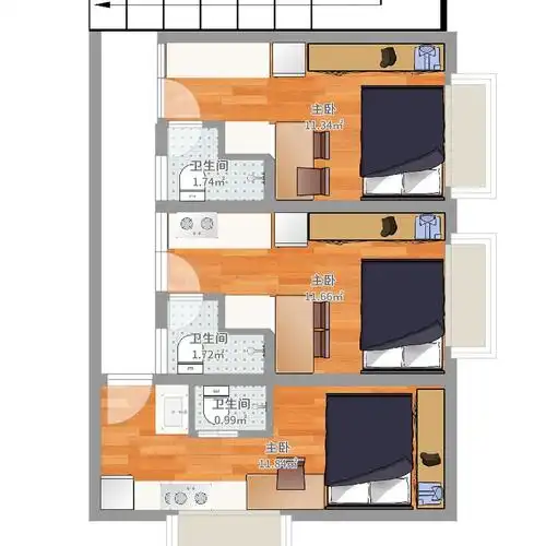 高难度挑战,小户型,改三个出租房!