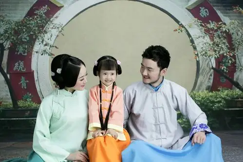 全家福3人套餐|工笔画|民国风