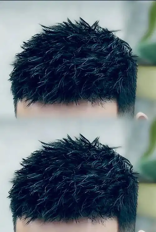 巨显发量男士短发