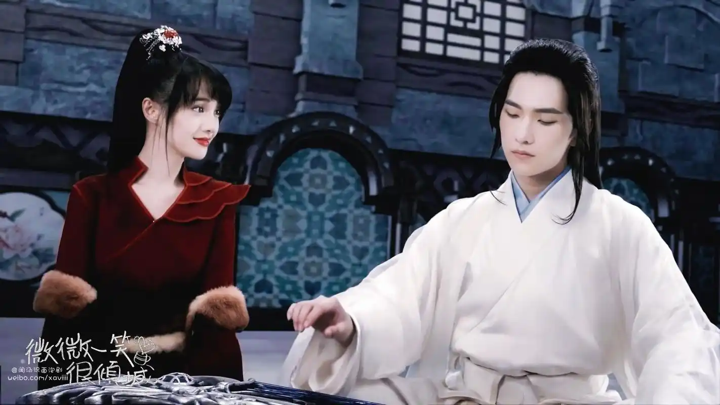 《微微一笑很倾城》女贼抢亲剧照图片桌面壁纸,大陆影视,郑爽,杨洋