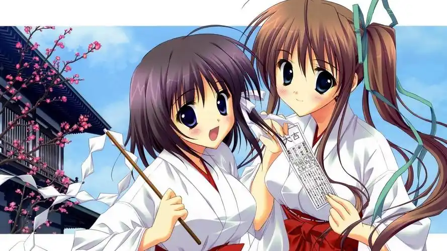 卡通二次元动漫少女高清桌面壁纸