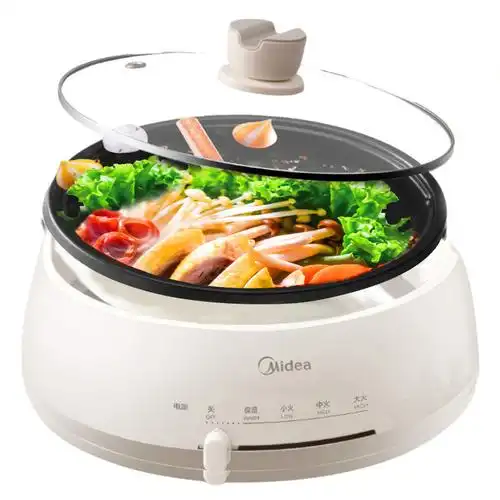 美的多功能可拆洗家用电火锅电煮锅大容量可分体不粘电热锅151