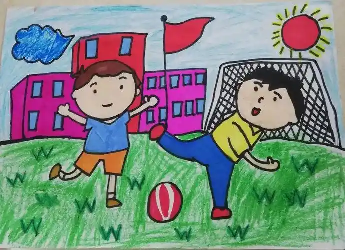 小学我想跟同学们一起玩课间游戏画画我心中的小学……我要上西宁小学