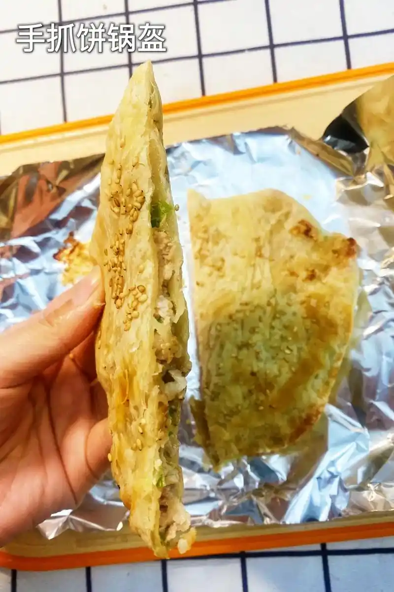 图文来了  手抓饼新吃法,手抓饼锅盔,做法简单 - 抖音